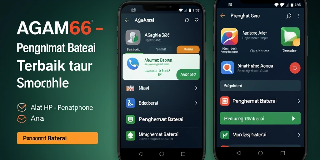 Tampilan antarmuka AGAM66 yang menarik dan fungsional untuk Penghemat Baterai.