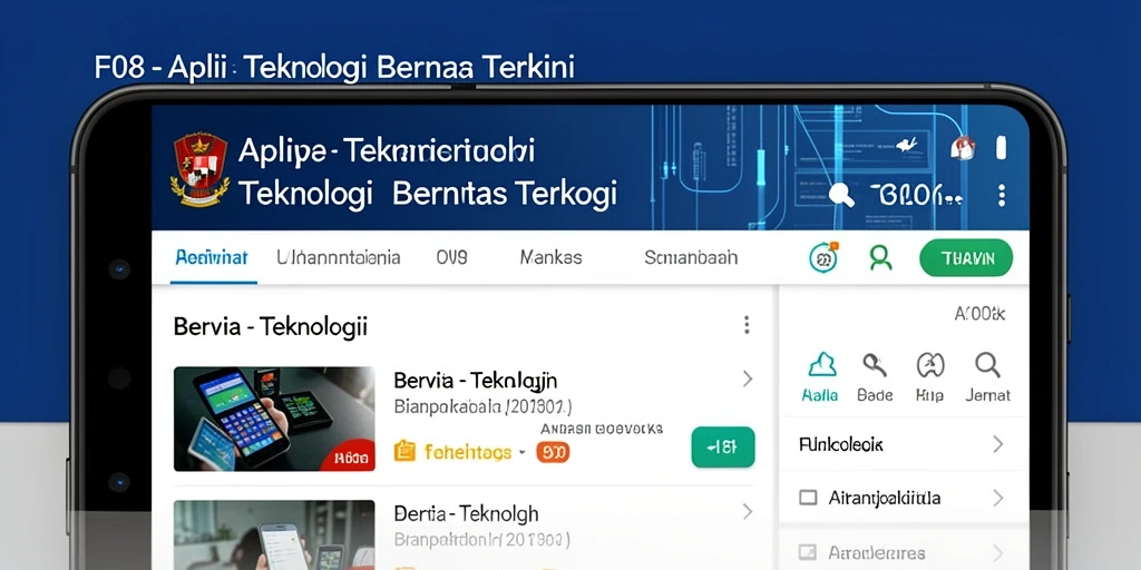 Tampilan antarmuka F08 yang modern dan informatif.