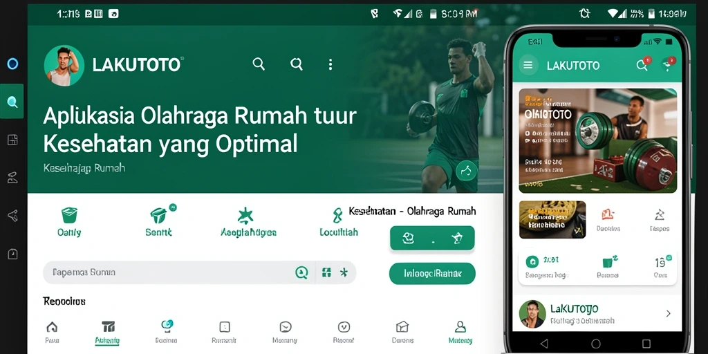 Antarmuka pengguna aplikasi LAKUTOTO yang intuitif dan menarik.