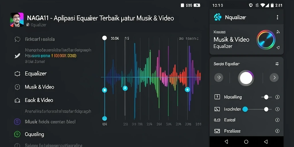 Antarmuka NAGA11 dengan kontrol Equalizer yang intuitif dan modern.